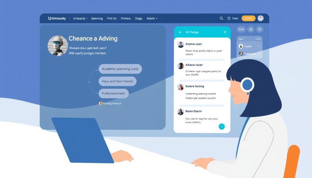 Georgia State University's AI advising system interface Georgia State University's AI advising system interface
